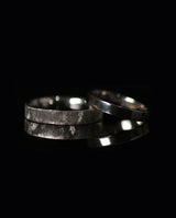 Šampaninio aukso vestuviniai žiedai "Šilkinis ir blizgus"