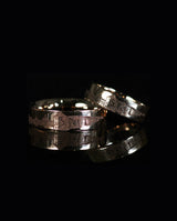 Geltono ir raudono aukso vestuviniai žiedai "Vilnius ir Kaunas"