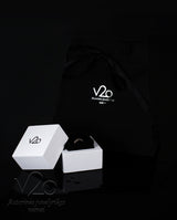 Auksinis žiedas su deimantu ir kvarco drūza "Rock&Roll"