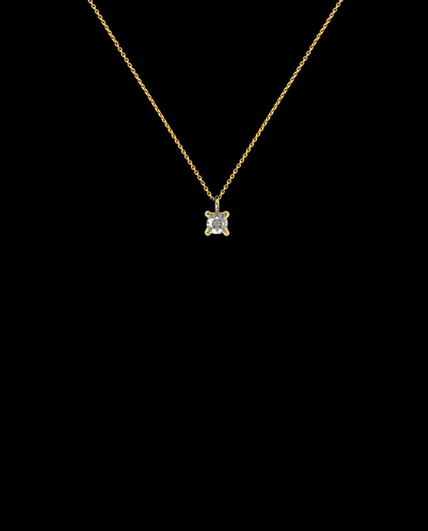 Auksinis pakabukas su labaratorijoje augintu deimantu "Petite Duo Pendant"
