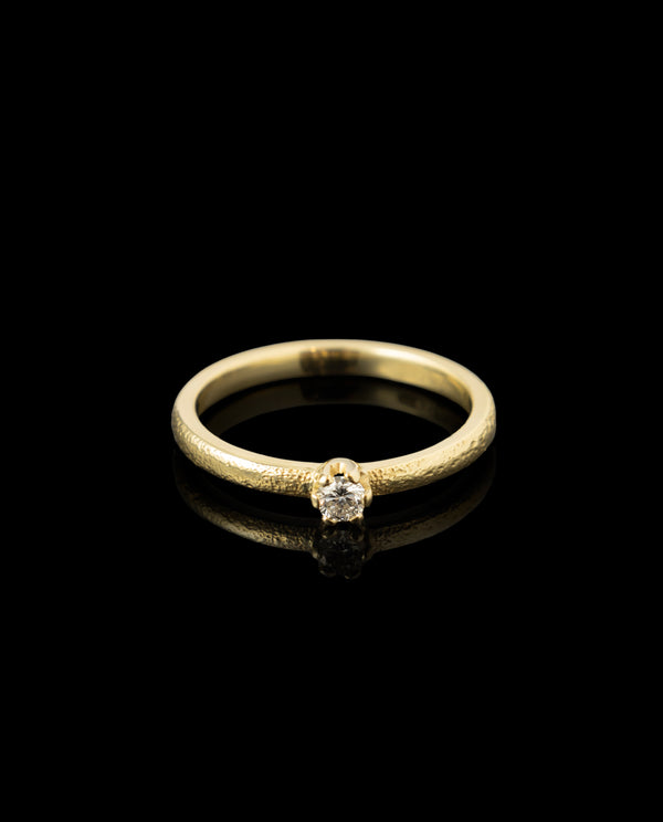 Auksinis sužadėtuvių žiedas "Love at First Sight"