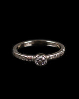 Auksinis sužadėtuvių žiedas su deimantu "True love"