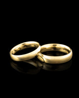 Auksiniai vestuviniai žiedai "Klasika"