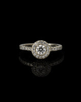 Auksinis žiedas su deimantais "Shining Sun"