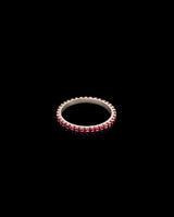Auksinis žiedas su rubinais "Eternity"