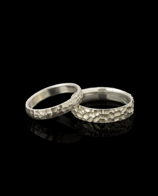 Balto aukso vestuviniai žiedai "Korėti"