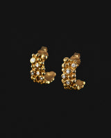 Auksiniai auskarai su deimantais "Įspūdžiai po žvaigždėtos nakties"