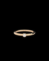 Auksinis žiedas su laboratorijoje augintu deimantu "Petite Simplicity Engagement Ring"