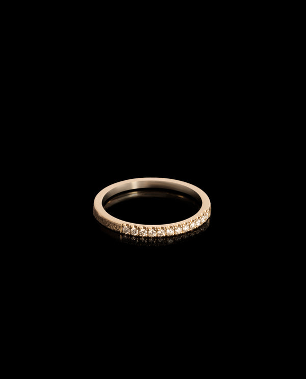 Auksinis žiedas su deimantais "Half Eternity"