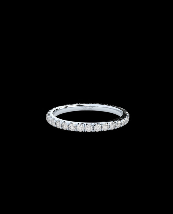 Auksinis žiedas su labaratorijoje augintais deimantais "Petite Grace Eternity Ring"