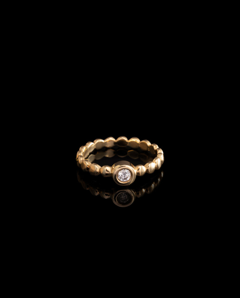 Auksinis žiedas su deimantu "Everyday"