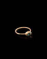 Auksinis žiedas su turmalinu